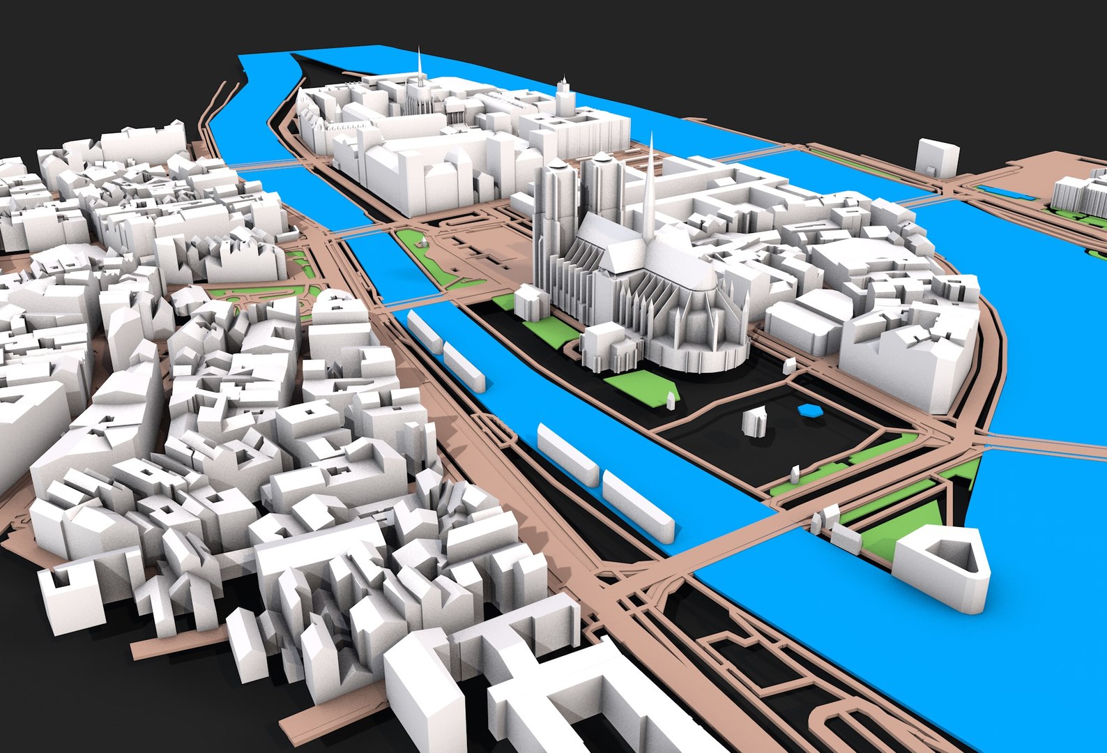 3D City 3 Model - TurboSquid 2286870