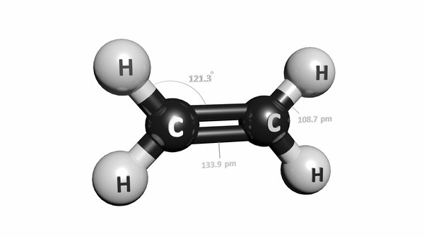 C2h4 molecule ethene 3D - TurboSquid 1424314