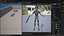 Cartoon 3D Rigged Sci-Fi Blue Fighter Girl-Eilva Character Model