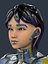 Cartoon 3D Rigged Sci-Fi Blue Fighter Girl-Eilva Character Model