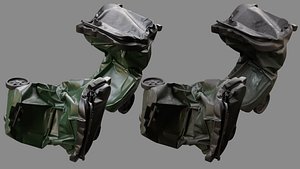 Crushed Trash Can 04 model