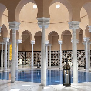 Arab Bath Interior Beige 3D model