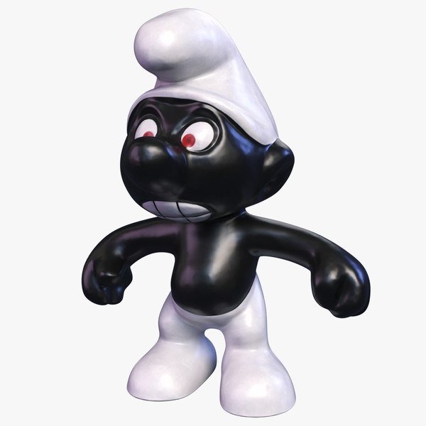 3D Smurf Angry model