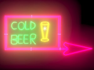 COLD BEER NEON SIGN