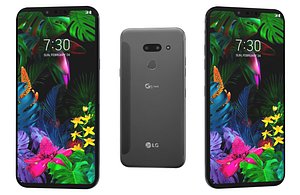 LG G8 ThinQ Gray Low Poly 3D model
