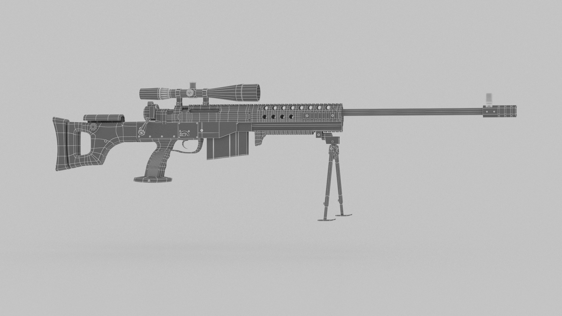 Sniper weapon model - TurboSquid 1375129
