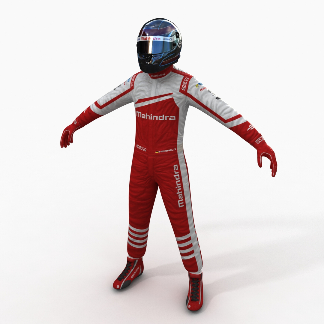 3d Model Mahindra Formula E Driver