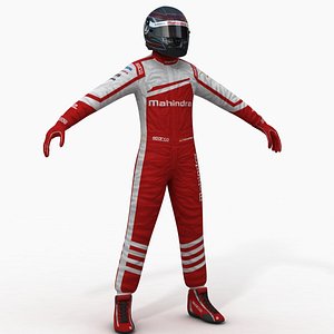 3d model mahindra formula e driver