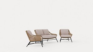 3D Pembroke sofa set