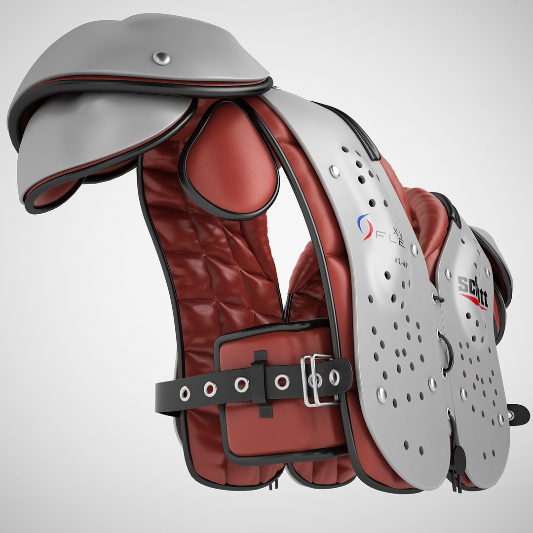 football shoulder pad 3d model