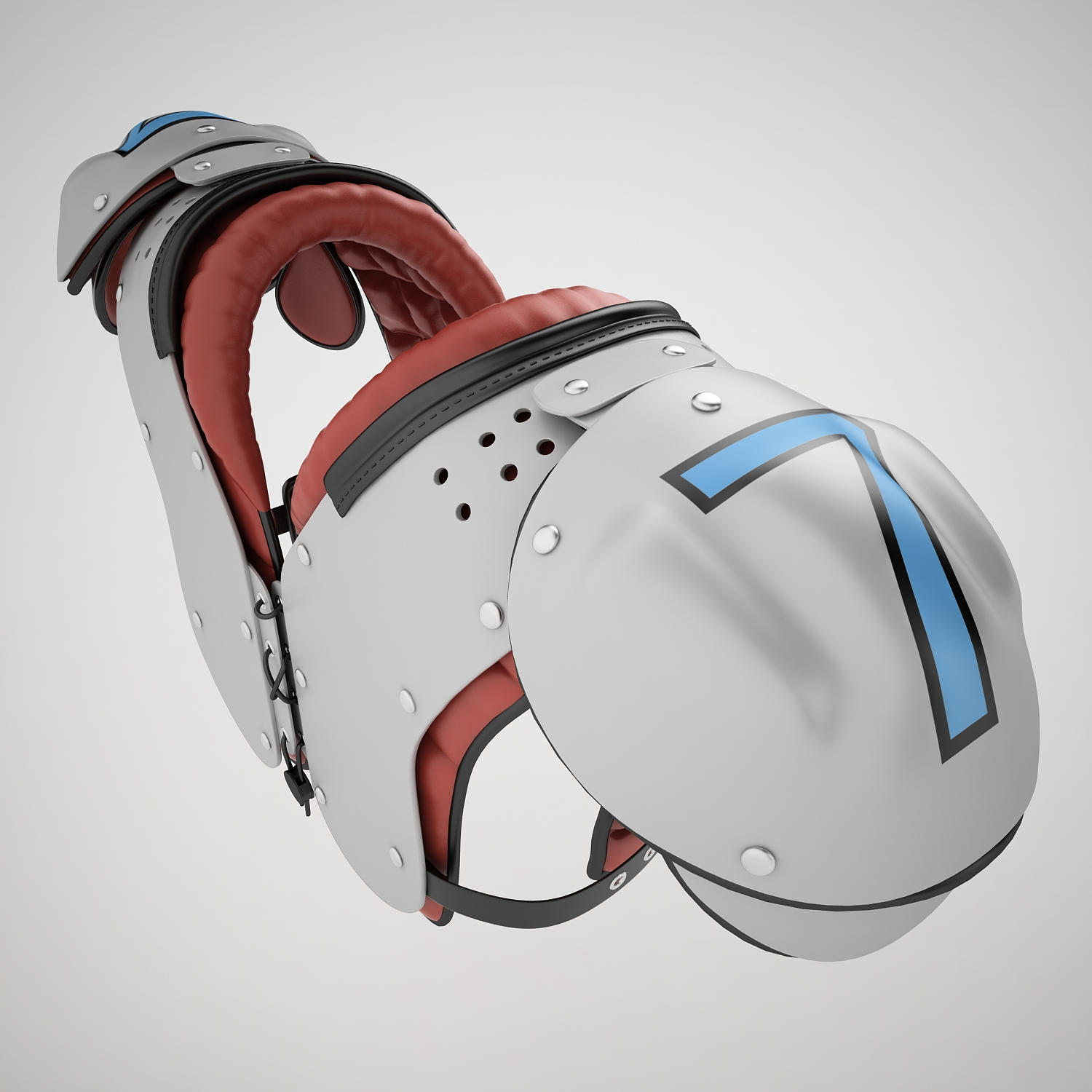 football shoulder pad 3d model