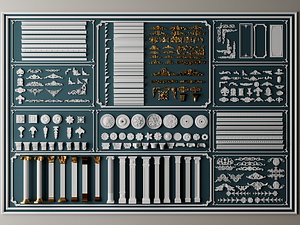 Classical Architectural Ornament Column Kit1