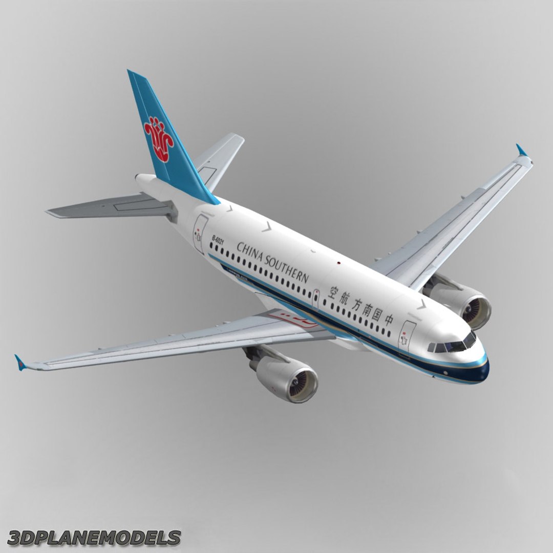 3d Model Airbus A319 China Southern