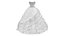 Strapless Ball Gown with Ruffles
