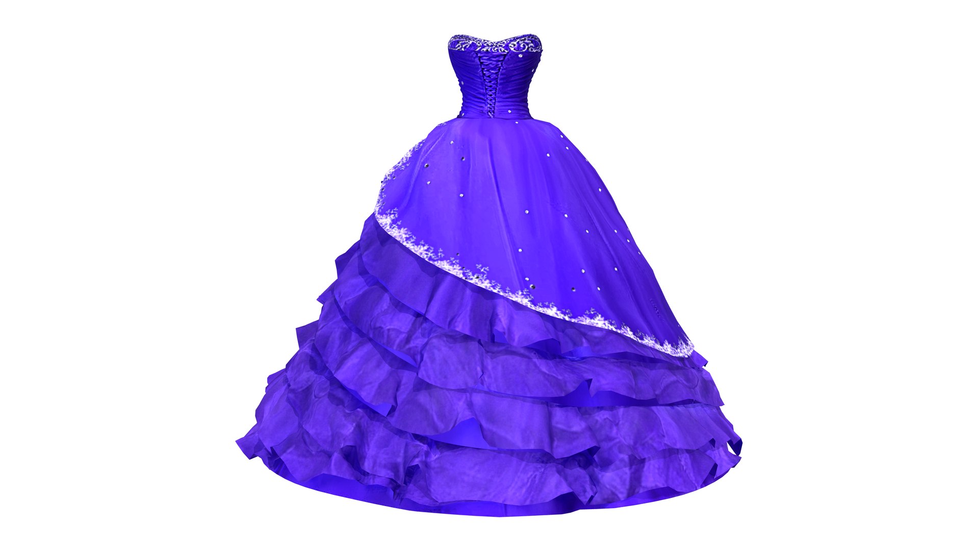 Strapless Ball Gown with Ruffles 3D model https://p.turbosquid.com/ts-thumb/hX/eOnKmA/Qq/preview7/png/1647029219/1920x1080/fit_q87/3310e19832ea87282917abe1ca8f6914f0bcf148/preview7.jpg