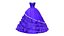 Strapless Ball Gown with Ruffles