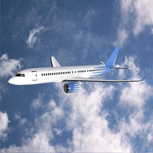 3ds max jet bombardier cs300