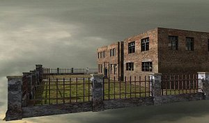 derelict sanatorium 3d model