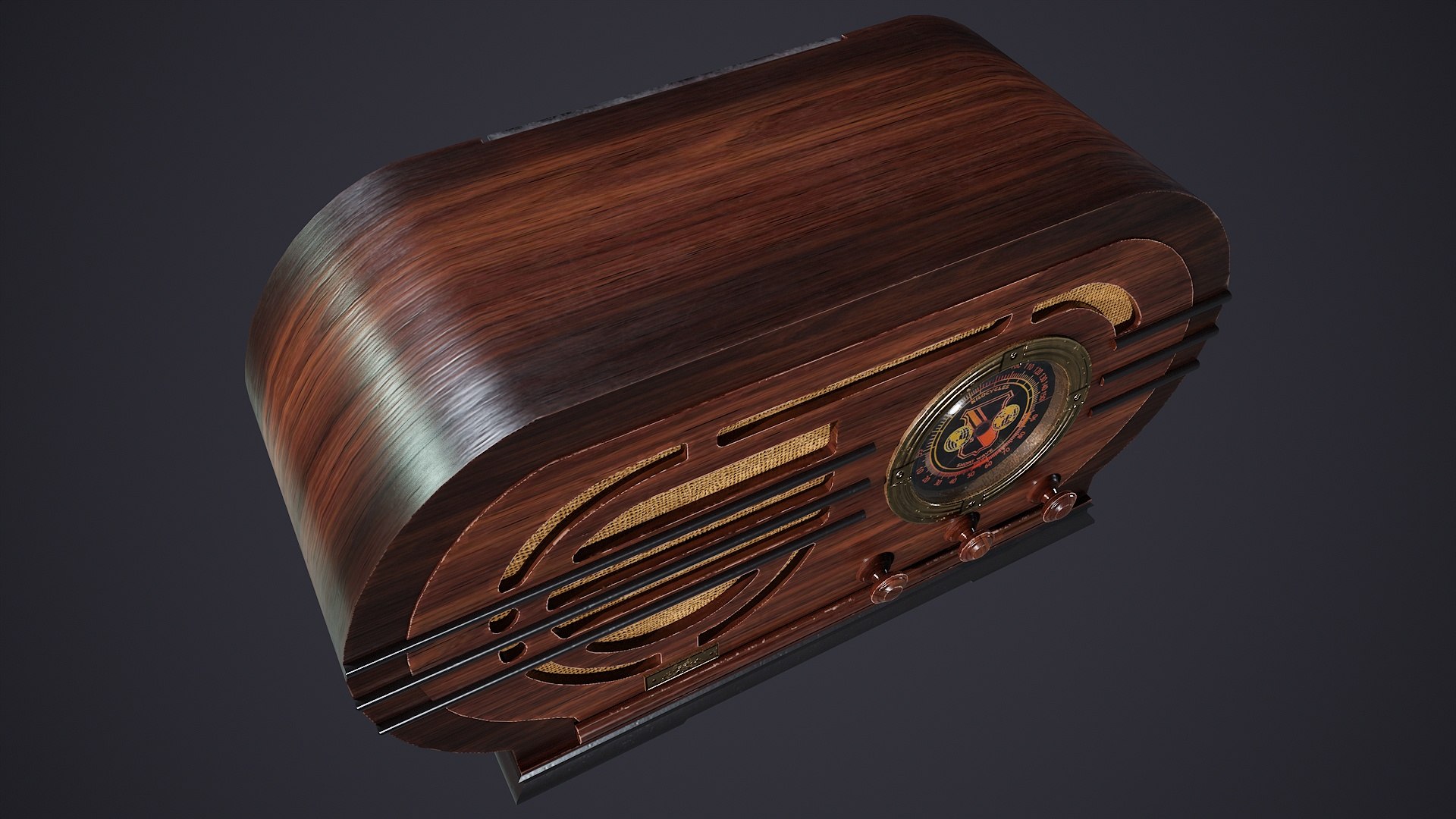 3D Model Vintage Radio Silver 139-JS - TurboSquid 2140077