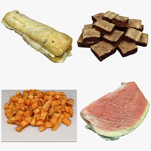 3D Mixed Food Collection 03