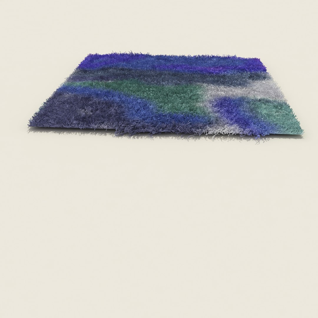 fur rug 3d model