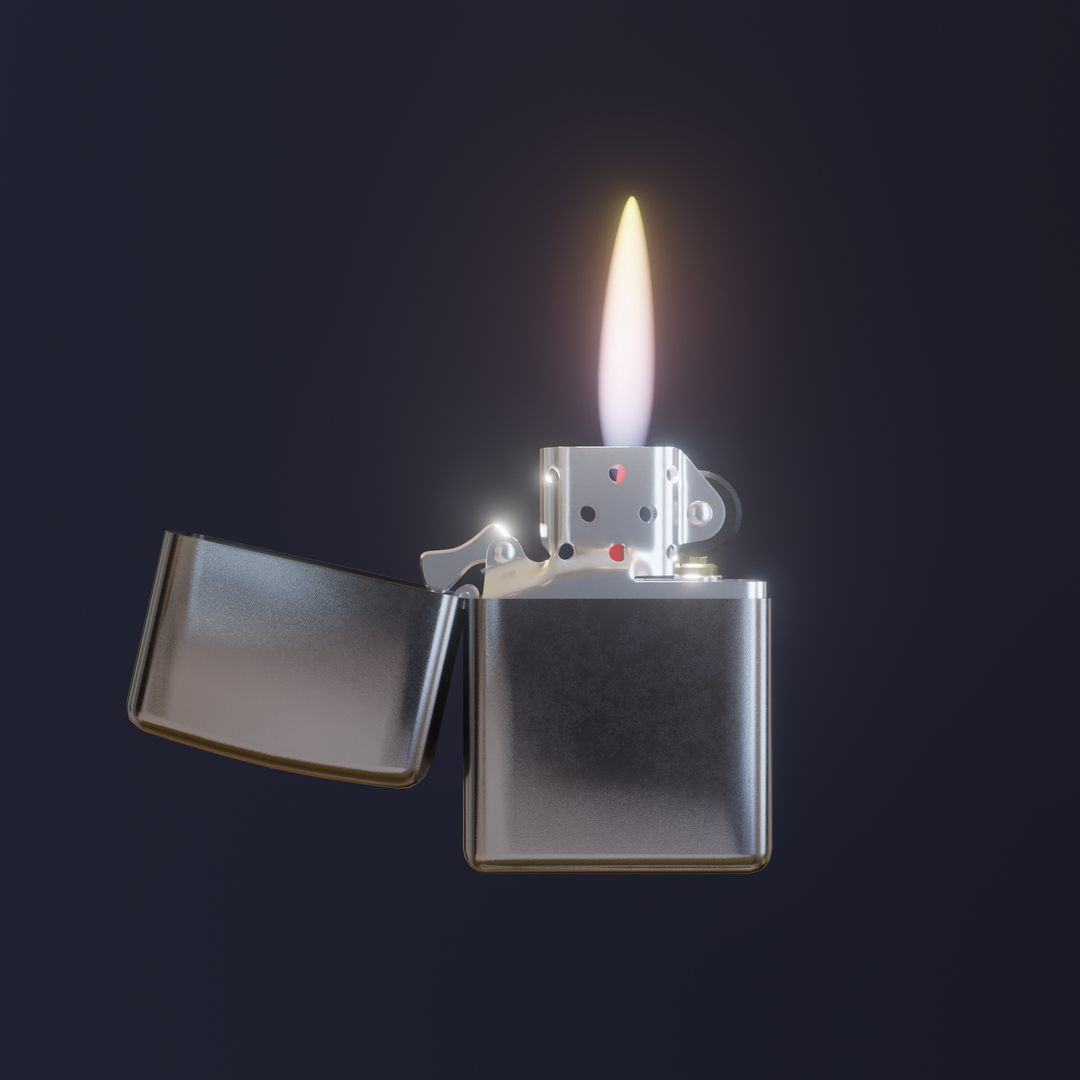 Zippo lighter 3D model https://p.turbosquid.com/ts-thumb/hY/6BXCVv/k0/360/png/1704776752/1920x1080/turn_fit_q99/3710c07fc41859ca9100c2d7c4efec61e977cef8/360-1.jpg