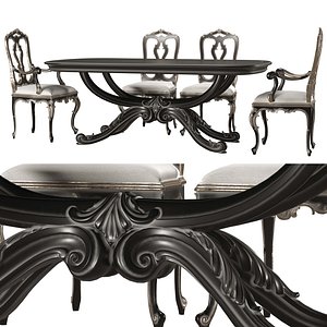 roberto giovannini dining table and chair art1231g and art 193
