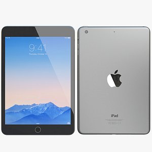 3d model realistic apple ipad mini