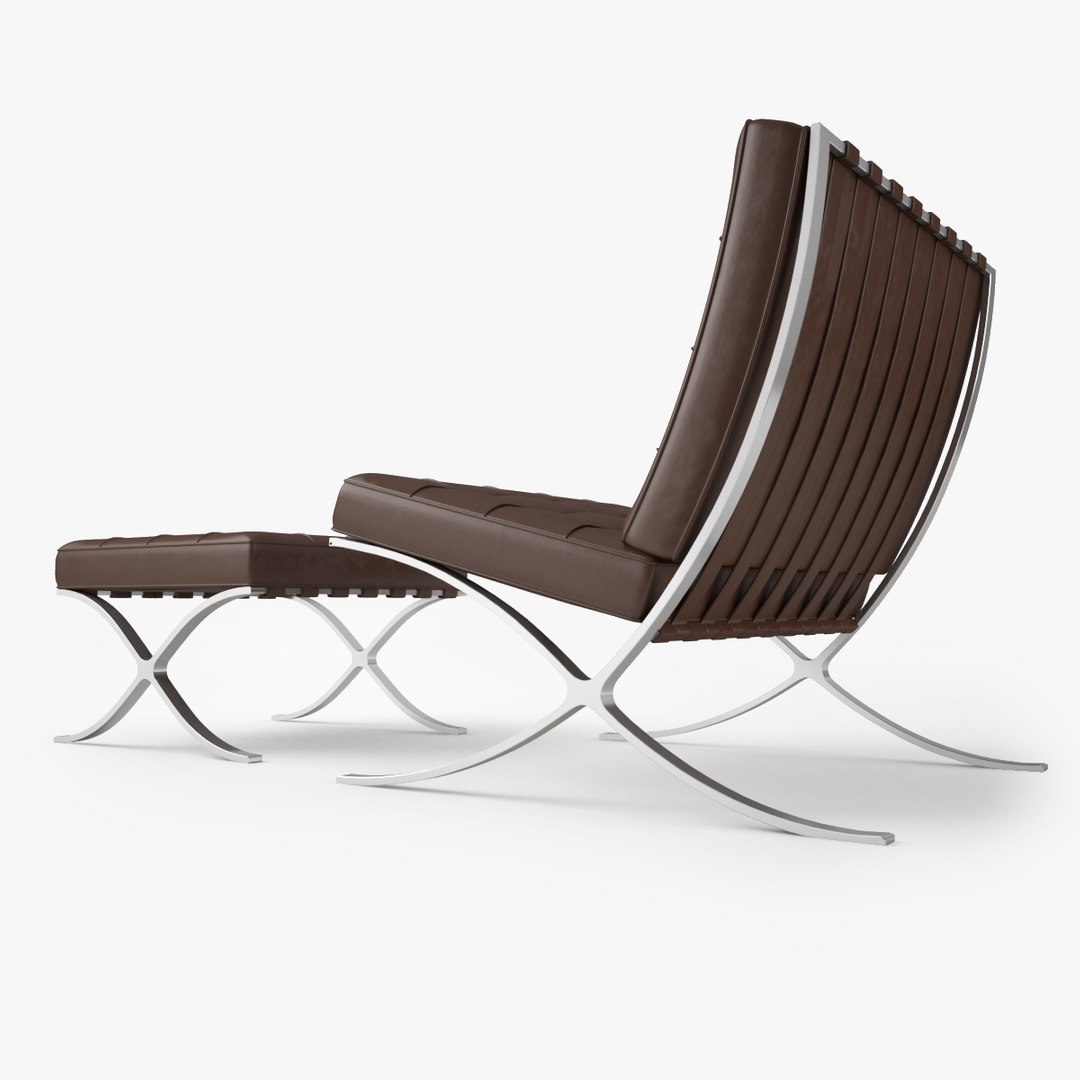 Knoll Barcelona Chair 3d Model