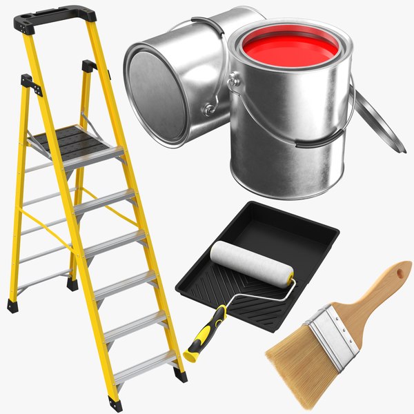 Painting Tools Collection 3D model