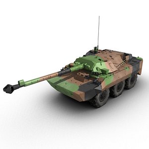 amx-10rc tank destroyer 3d model