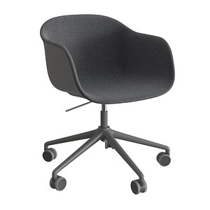 Fiber Armchair Swivel Base W.Castors Gas Lift