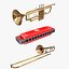 Wind instruments Collection 2 3D model