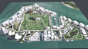 3D Fisher Island Florida USA