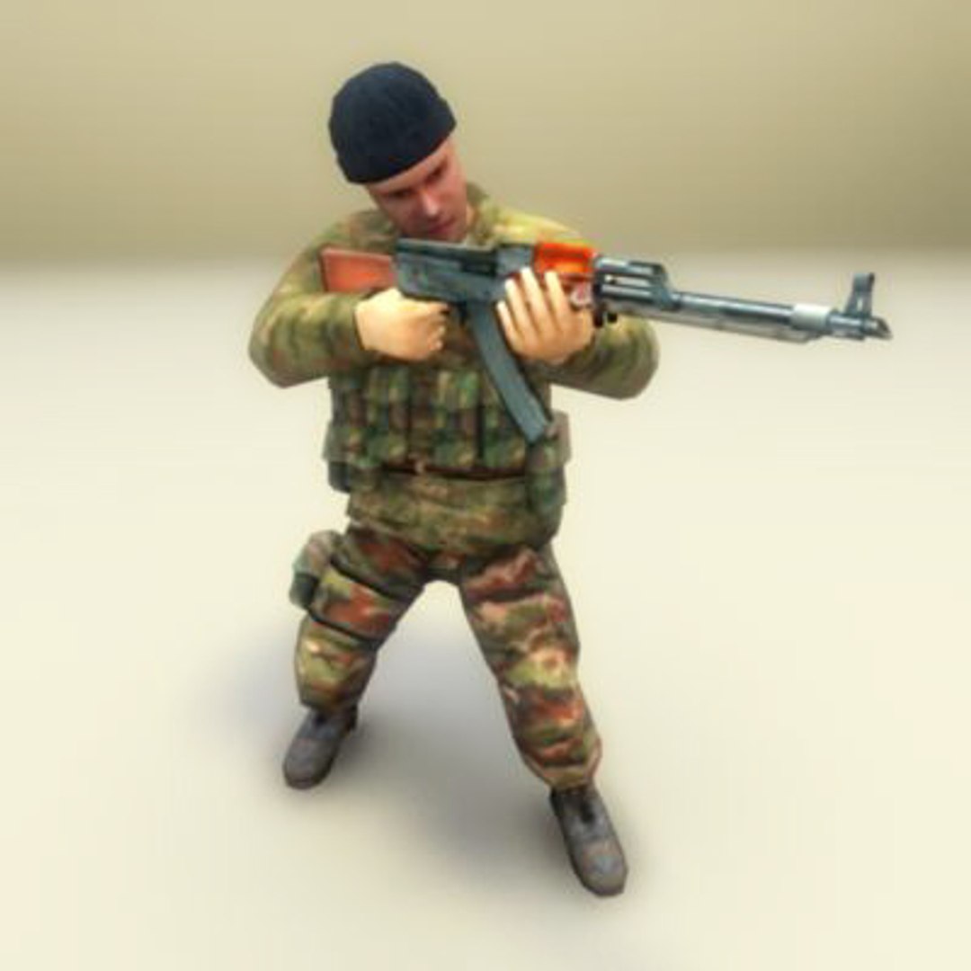 3d Model Russian Infantry