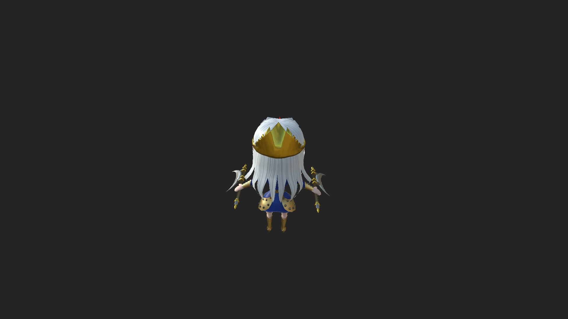 Chibi Girl Solider 2 Lance 3D - TurboSquid 1812556