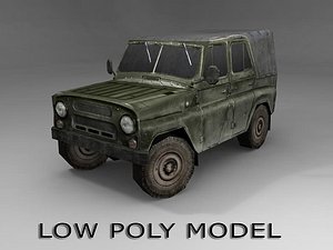obj uaz-469 vehicle ready