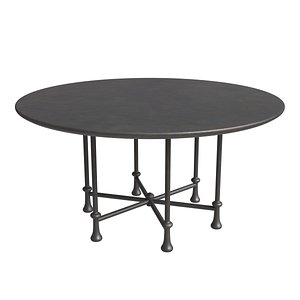 3D Amber Lewis  Four Hands Leblanc Outdoor Dining Table model