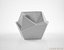 Coup d'Etat Kryptonite Brass side table