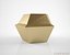 Coup d'Etat Kryptonite Brass side table