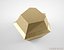Coup d'Etat Kryptonite Brass side table