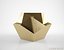 Coup d'Etat Kryptonite Brass side table
