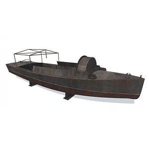 disassembled boat bk-2 3D