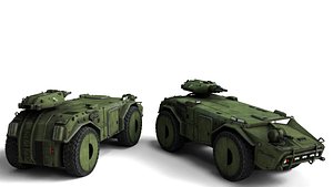 Apc755 Rigged Armored Personnel Carrier 3D Model High Detail Game  Render Ready 3D