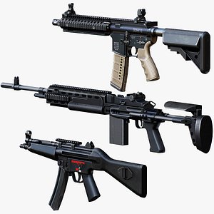 Small Weapon Pack vol 01 - Low Poly Mobile Ready