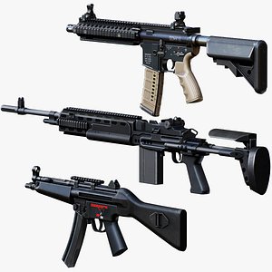 Small Weapon Pack vol 01 - Low Poly Mobile Ready
