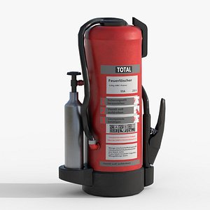 ABC Fire Extinguisher 6kg  12kg Low Poly 3D Model 3D model