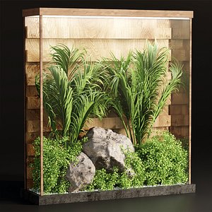 Indoor plants behind glass vol 211 3D
