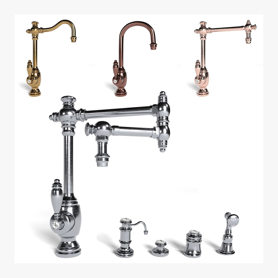 WATERSTONE KITCHEN FAUCET SET 3D Model TurboSquid 1791609   Turbo 