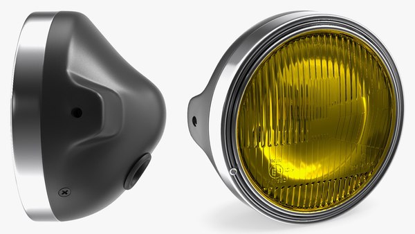 modelo 3d Faro de motocicleta amarillo - TurboSquid 2268628